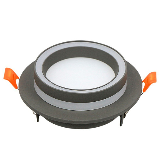 Светильник встраиваемый Вега, GX53, круглый, графит, General Lighting Systems, GCL-GX53-H38