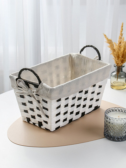 Корзина 31х20х17 см, прямоугольная, плетеная, Y4-9668