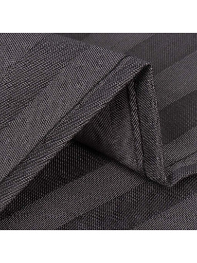 Простыня 1.5-спальная, 150 х 220 см, 100% хлопок, страйп-сатин, 140 г/м2, графит, Monocolor, рис.4185а-1
