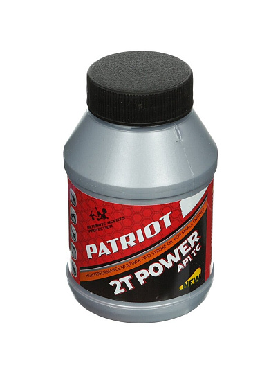 Масло машинное минеральное, для двухтактного двигателя, Patriot, Power Active 2T, 0.1 л, 850030633