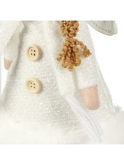 Фигурка декоративная Феечка, 19х10х25 см, белая, F010038