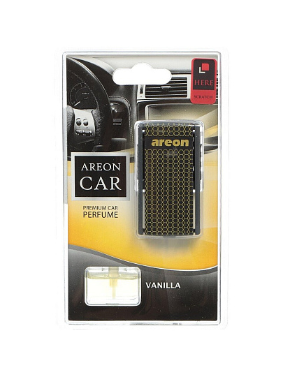 Ароматизатор в машину на дефлектор, жидкий, Areon, Car box Superblister Ваниль, 704-022-BL02