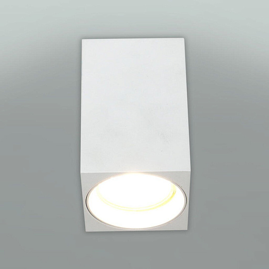 Светильник накладной General Lighting Systems, Прямоугольник, 50 Вт, GU10, на 1 лампочку, IP20, d6х6х10 см, Спот, белый, 661845