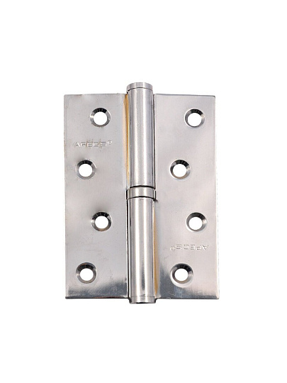 Петля врезная для деревянных дверей, Apecs, 100х70х3 мм, левая, B-Steel-CR-L, 13692, с подшипником, хром