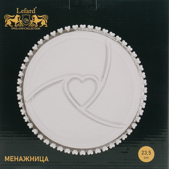 Менажница стекло, 23.5х2 см, 4 секции, Lefard, Sweety, 691-108