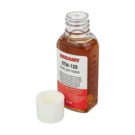 Флюс для пайки Rexant, ЛТИ-120, 30 мл, флакон, 09-3625