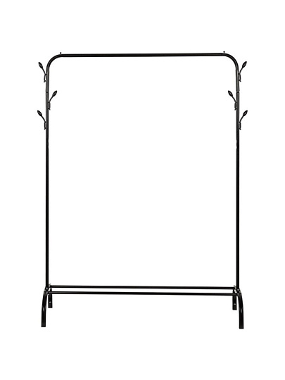 Вешалка напольная 110х40х150 см, сталь, полипропилен, полка для обуви, 30 кг, 104921, 1 перекладина