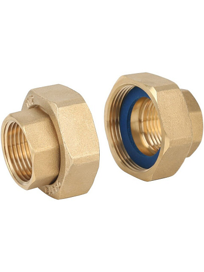 Гайки для насоса, латунь, 1"х1" 1/2, г-г, Gappo, G1228.0806