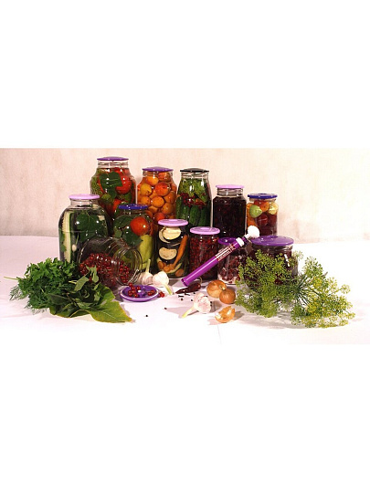 Крышка пластик, вакуумная, 9 шт, с насосом, в ассортименте, ВАКС-82БМ