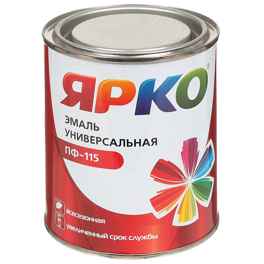 Эмаль Ярко ПФ-115 универсальная салатовая, 0.9 кг