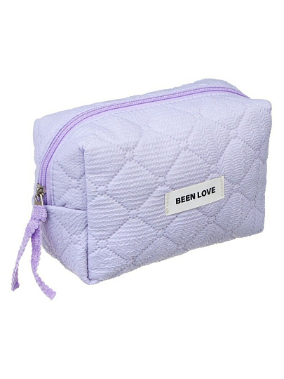Косметичка 17х12х8 см, стеганая, дутая, ПЭ, ЮниLook, Килт, 327-324, прямоугольная, застежка молния, в ассортименте
