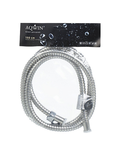 Шланг для душа, сталь, ИМП-ИМП, 150 см, Aqwin, A57-15
