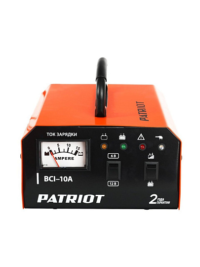 Зарядное устройство Patriot, BCI-10A, 400 В, 10 А, WET, AGM, GEL, 650303410