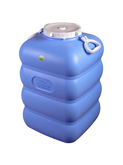 Бочка пластик, пищевая, 100 л, прямоугольная, с ручками, фиолетовая, С907ФИЛ, Гранде, Martika