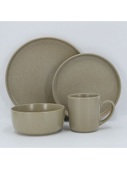 Салатник керамика, круглый, 15.4х7 см, 0.75 л, Сахара, Jewel, ПС0010-50, бежевый