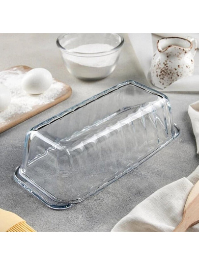 Форма для запекания стекло, 11.5х25х7 см, 1.12 л, прямоугольная, Borcam, 59894