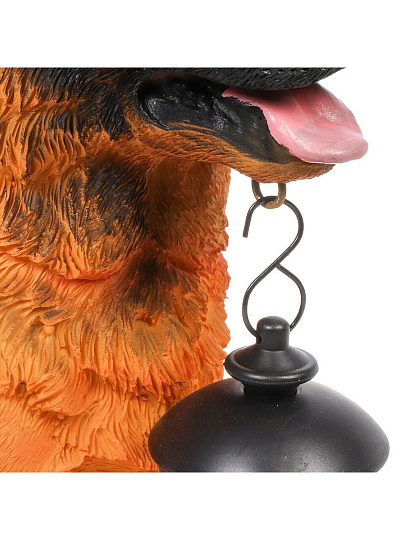 Фигурка садовая декоративная Пес, 13.5х22.5х30.5 см, полистоун, с подсветкой, Y4-8104