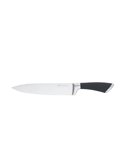 Нож кухонный Gipfel, Mirella, поварской, X30CR13, нержавеющая сталь, 20 см, рукоятка сталь, резина, 6836