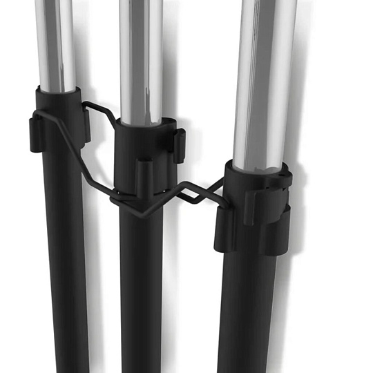 Вешалка напольная 107х44х166 см, Sheffilton, металл, с колесами, телескопическая, SHT-WR7, В1-63, черный/черный муар/хром, лак