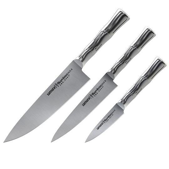 Набор ножей стальных Samura Bamboo SBA-0220/K, 3 предмета