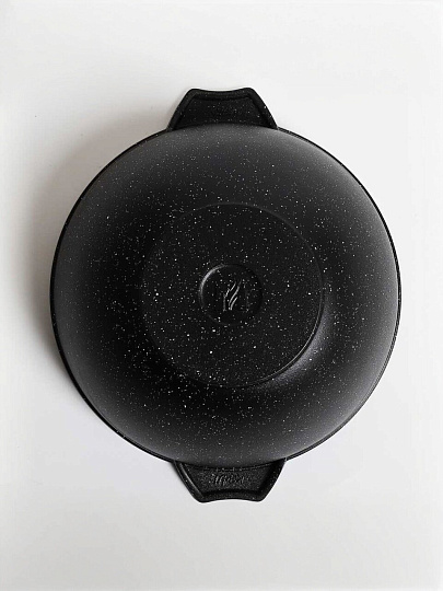 Казан алюминий, антипригарное покрытие, 4 л, Гранит black, с крышкой, Мечта, 54802