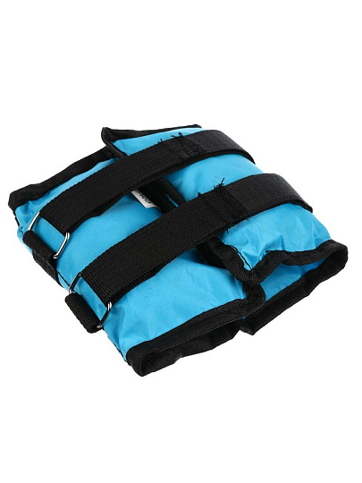 Набор утяжелителей для рук и ног, 33х14 см, текстиль, 2 шт по 1 кг, SilaPro, 191-003