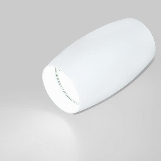 Светильник накладной General Lighting Systems, Бочонок, 50 Вт, GU10, на 1 лампочку, IP20, d6.5х11 см, Спот, белый, 661848