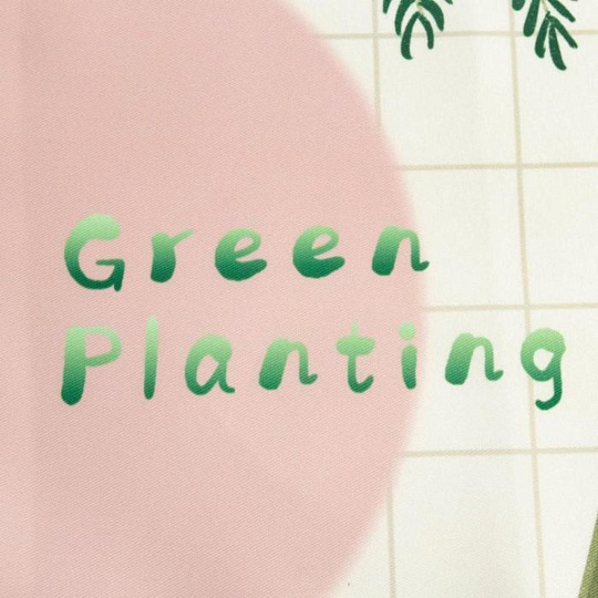 Фартук «Доляна» Green planting 60х80см, 100%пэ, 5985604