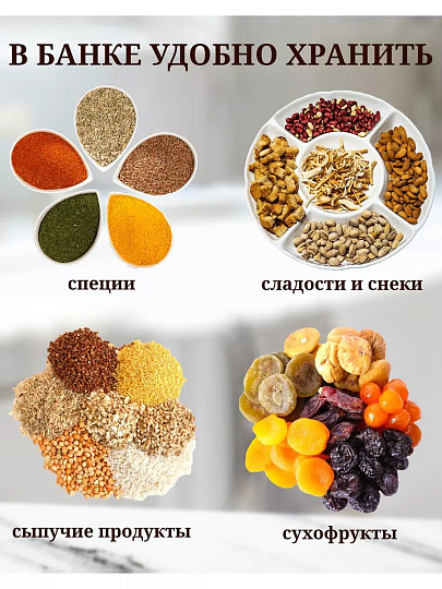 Банка для сыпучих продуктов, сталь, 1.6 л, 10.5х10.5х16 см, с крышкой, Y4-6418, белая