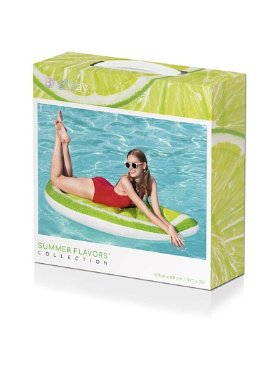 Матрас для плавания 171х89 см, Bestway, Tropical Lime, 43246