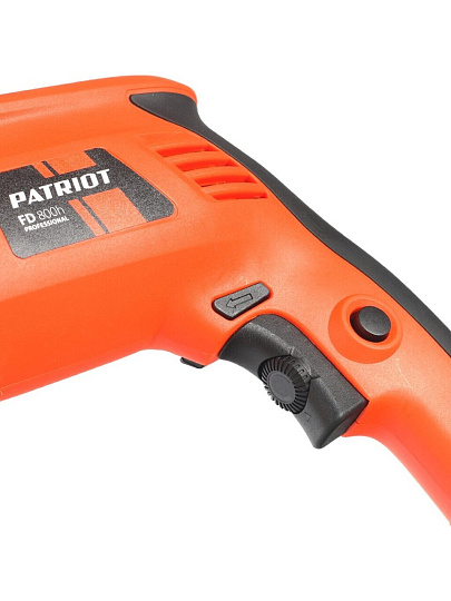 Дрель ударная, Patriot, FD800h, ключевая, 13 мм, 850 Вт, с реверсом, 1 скорость