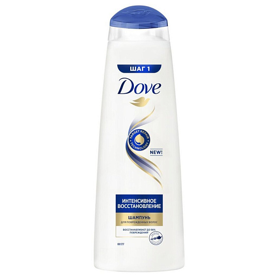 Шампунь Dove, Hair Therapy Интенсивное восстановление, для поврежденных волос, 380 мл