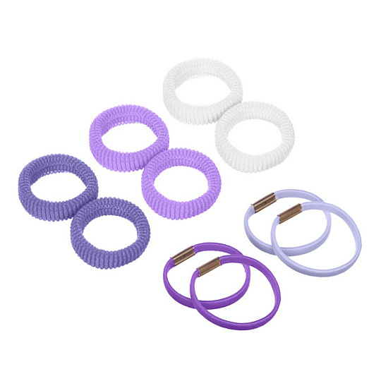 Набор зажимов для волос Beriotti, 4 см, 10 шт, полиэстер, в ассортименте, в тубе, 322-004