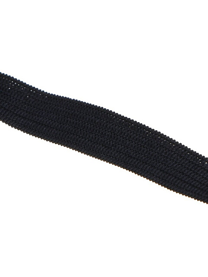 Резинка бельевая черная, 2.2х1 см, полиэстер, 308-369