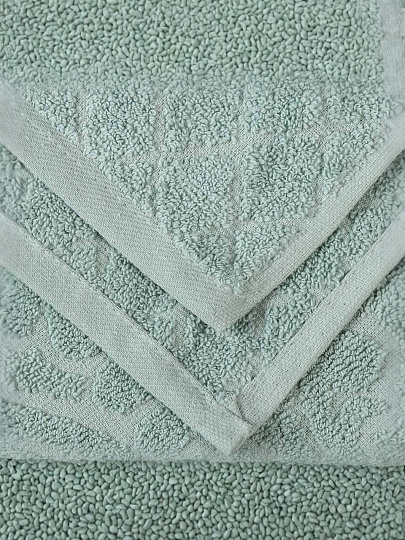 Плед евро, 220х240 см, подарочная коробка, жаккард, 100% хлопок, Karteks, Damask 16, бирюзовый