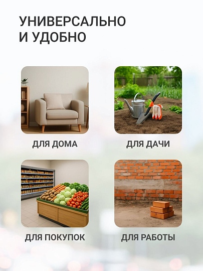 Тележка хозяйственная 94х41х72 см, металл, черная, с сумкой, складная, A150018