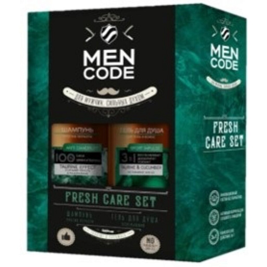Набор подарочный для мужчин, Men Code, гель для душа Sport Impulse 300 мл + шампунь для волос Anti - Dandruff 300 мл