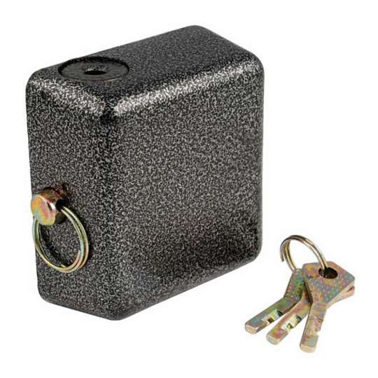 Замок навесной S-Locked, ВС 04-90, 121269, дисковый, серебристый/серый, 90 мм, 3 ключа