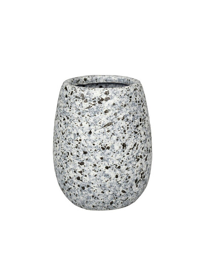 Стакан для зубных щеток, 10х8х8 см, керамика, Zenfort, Granite, 106671