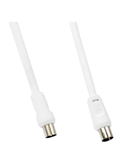 Кабель антенный, 3 м, разъемы M-F, белый, Smartbuy, K-TV233-60