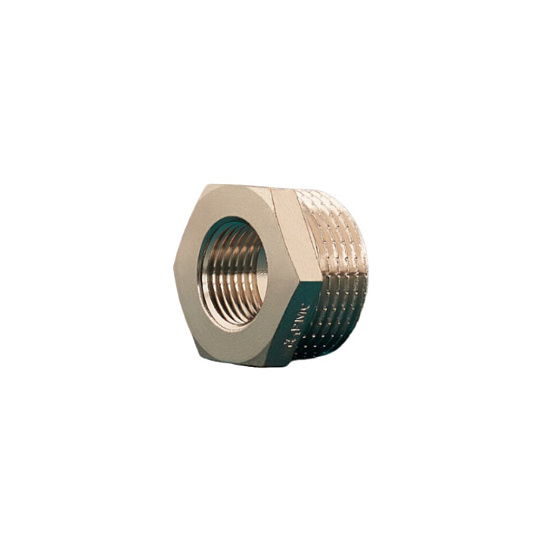 Футорка 1"x1" 1/2, DN 25х15, ш-г, никель, внутренняя/наружная, РМС