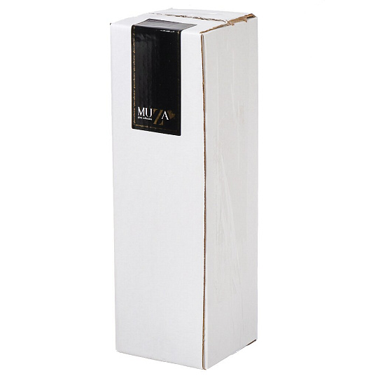 Ваза стекло, настольная, 40 см, Muza, Fino satin white, 380-873