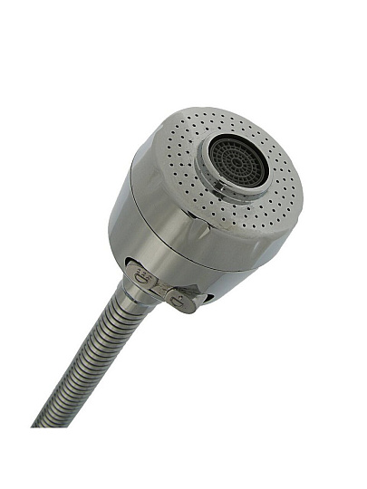 Смеситель для кухни, РМС, гибкий излив, с картриджем, хром, SL55-016F