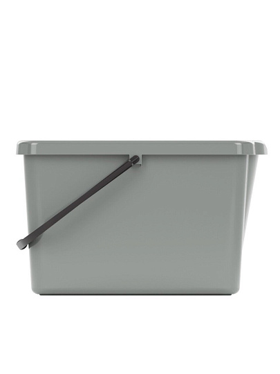 Ведро пластик, 16 л, в ассортименте, хозяйственное, со сливом, прямоугольное, Альтернатива, Эконом, М8587