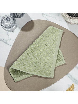 Полотенце кухонное махровое, 30х30 см, 450 г/м2, 100% хлопок, Silvano, Navy, серо-зеленое, Узбекистан