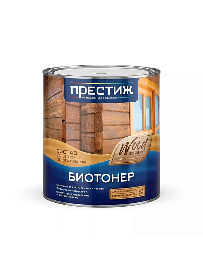 Пропитка Престиж, Биотонер, для дерева, махагон, 2.5 л