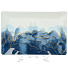 Тарелка десертная, стекло, 20х30 см, прямоугольная, Navy Leaves, Daniks, голубая - фото 2