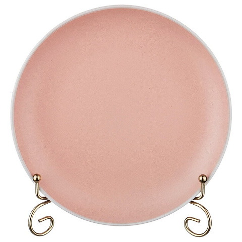 Тарелка десертная, керамика, 20 см, круглая, Pandora Pink, 577-120