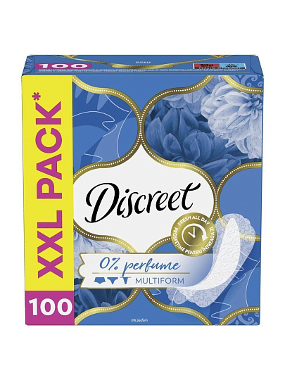 Прокладки женские Discreet, Breathable Multiform Air, 100 шт, 0001037394