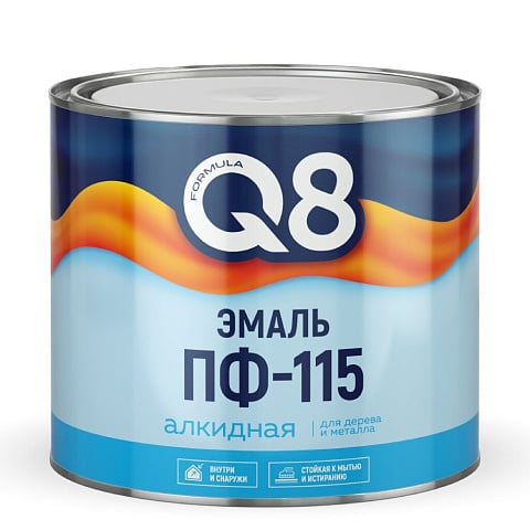 Эмаль Formula Q8, ПФ-115, алкидная, глянцевая, шоколадная, 1.8 кг
